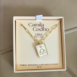 Camila Coelho Gold Zodiac Necklace